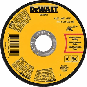4-1/2in x .045in x 7/8in Metal Cut-off Wheel