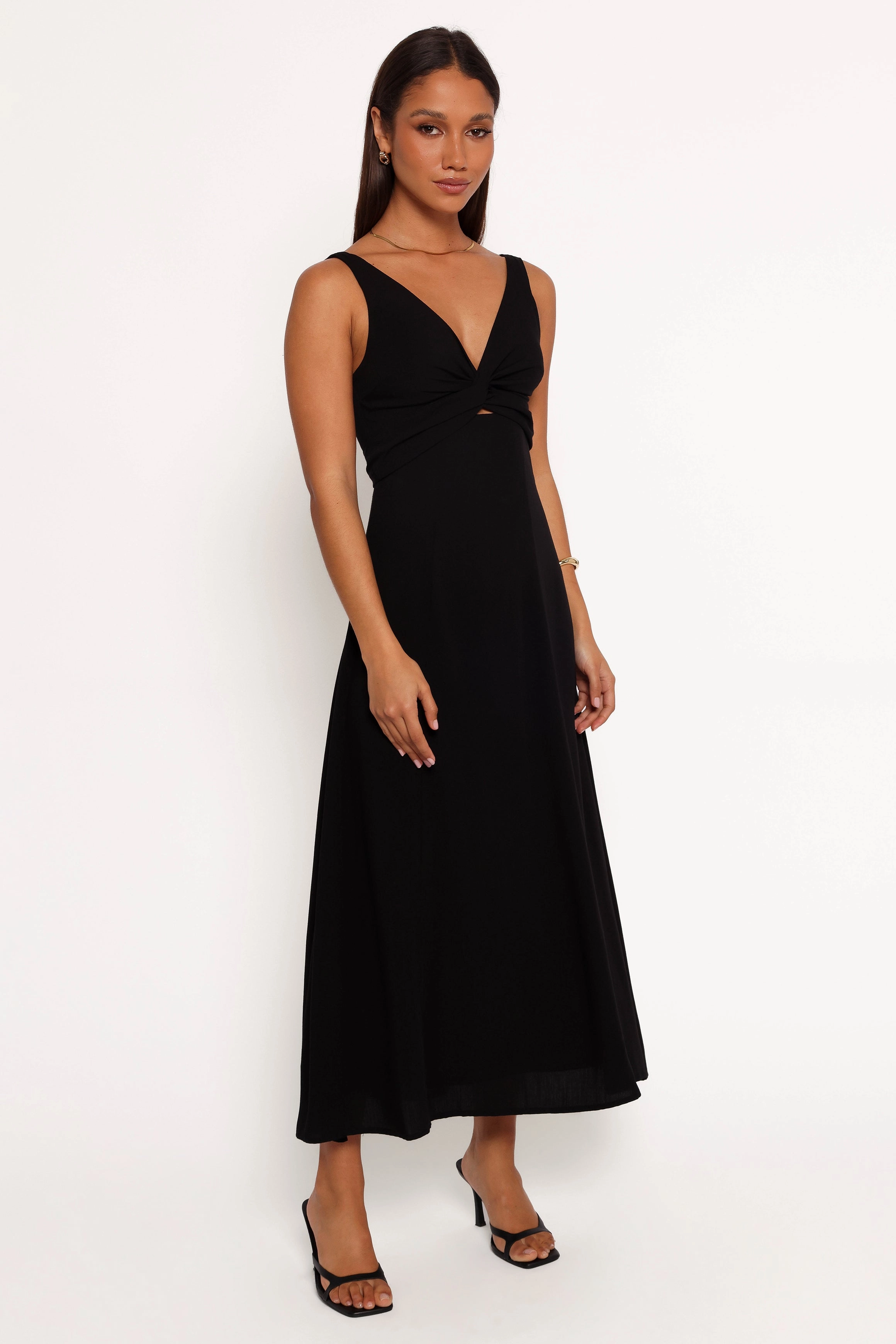 Archer Midi Dress - Black