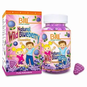 BILL Natural Sources® Natural Wild Blueberry 90 Chewable Tablets