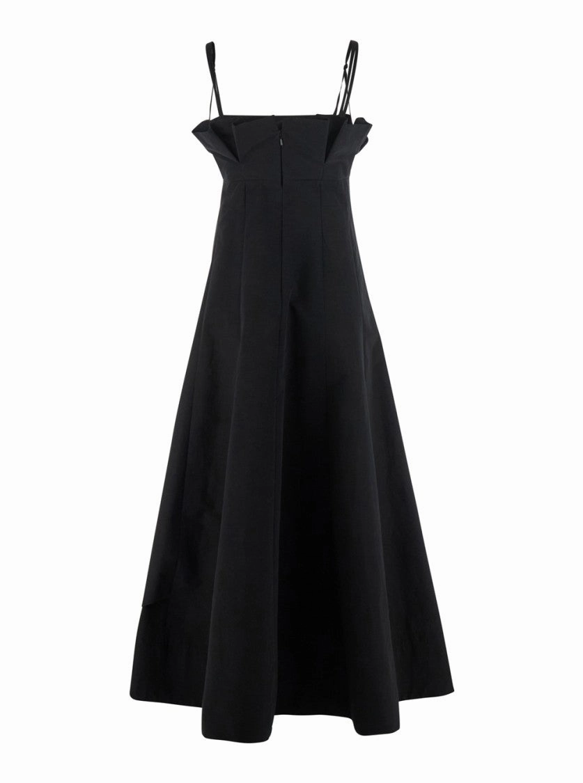 Black Dress With Ruffles