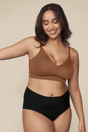 Bliss Triangular Bralette in Brown