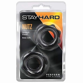 Blush Novelties - Stay Hard Nutz Cock Rings (Black)