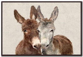 Bonnie and Clyde Wall Art - Brown/White - 46 X 31