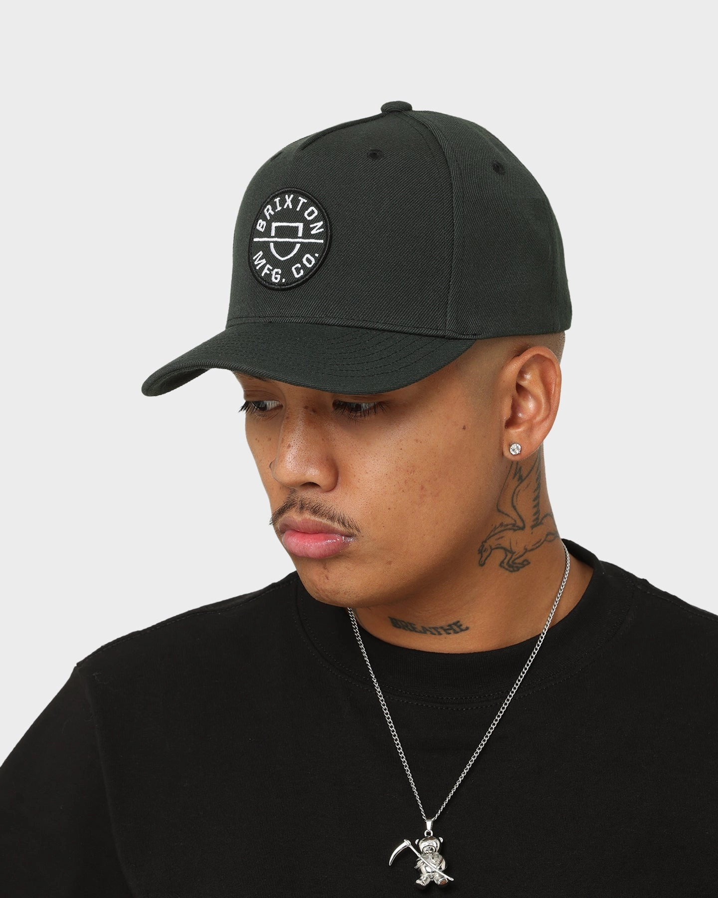 Brixton Crest C MP Snapback Black