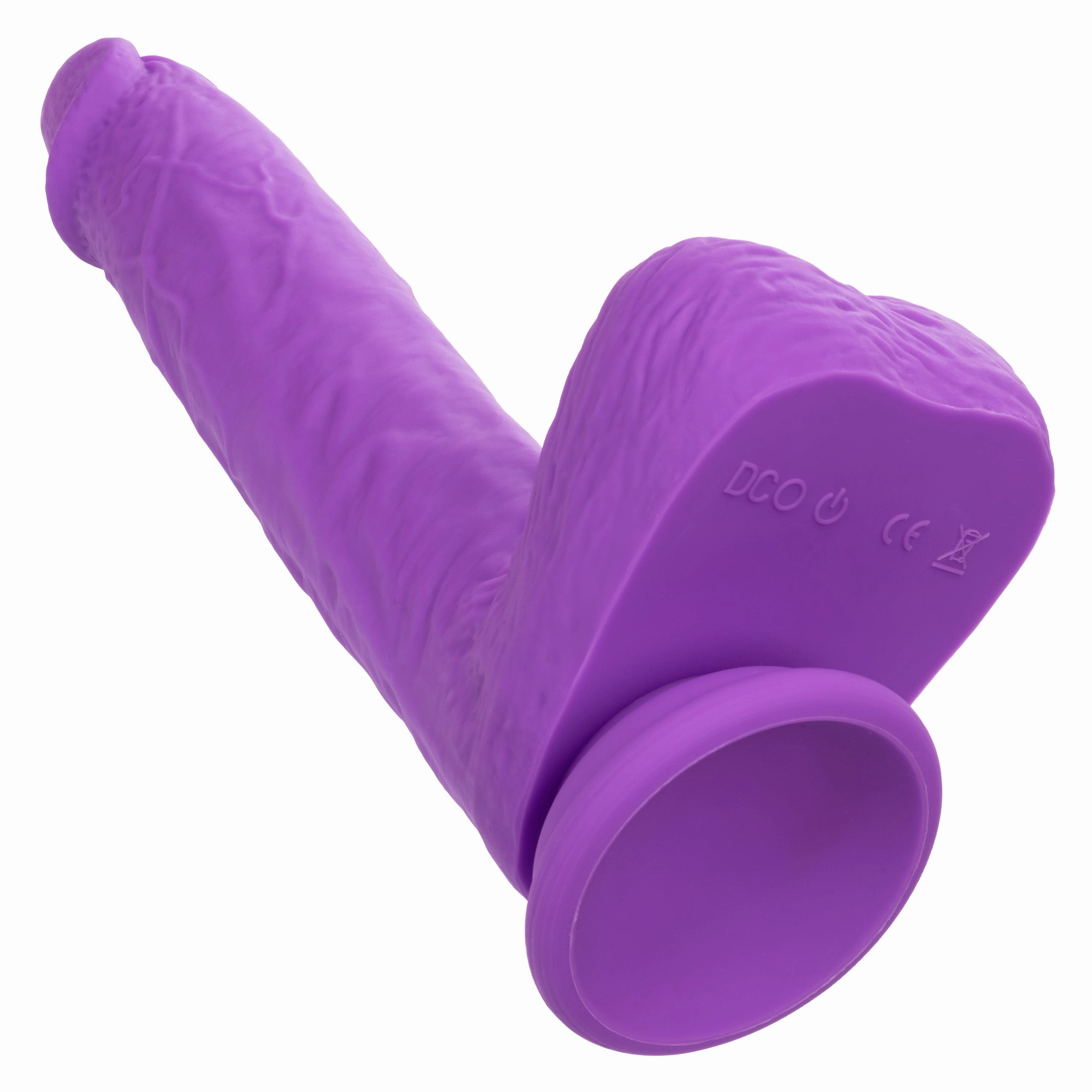 California Exotics - Rechargeable Gyrating and Thrusting Silicone Studs Realistic Dildo with Balls 9.5" (Purple)