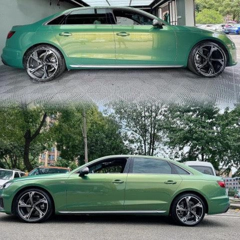 Color Shift Rainbow Drift Emerald Green Vinyl Wrap