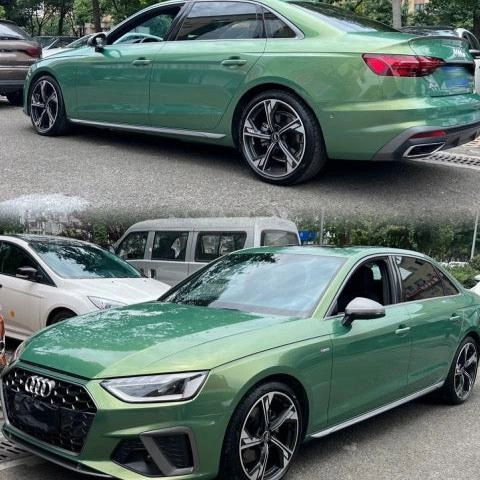Color Shift Rainbow Drift Emerald Green Vinyl Wrap