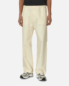 Cotton Poplin Trousers Beige
