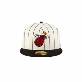 Court Culture Miami HEAT Cream n' Stripes Fitted Hat