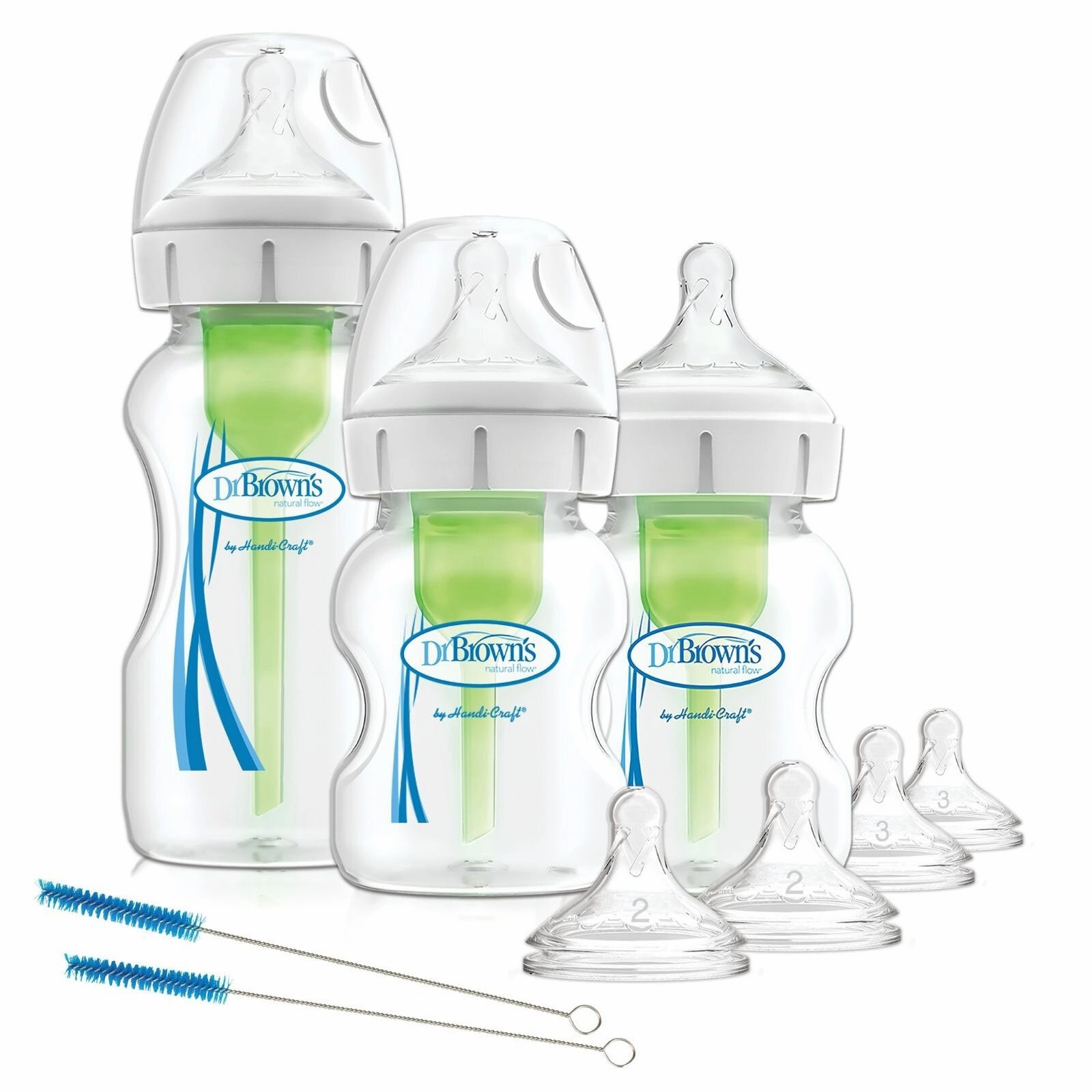 Dr. Brown's Options  Anti-Colic Baby Bottle Wide Neck Starter Kit