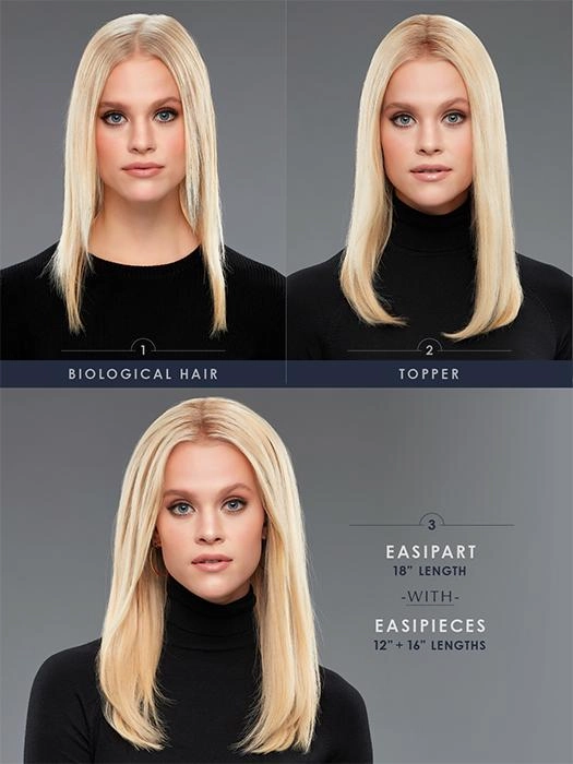 EasiHair - EasiPieces 16'' L x 4" W (#786) - Human Hair