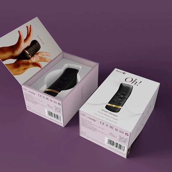 Handy - The Oh! Discreet App-Controlled Vibrator (Black)