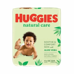 Huggies Baby Natural Care Wipes 4x56s