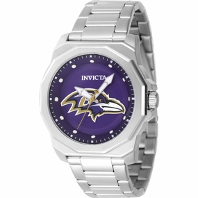 Invicta Men's Watch - NFL Baltimore Ravens Blue Dial Stainless Steel Bracelet | 47927
