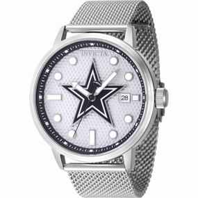 Invicta Men's Watch - NFL Dallas Cowboys Chrono Grey Dial Mesh Bracelet | 47968