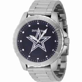 Invicta Men's Watch - NFL Dallas Cowboys Quartz Blue Dial Silver Tone Bracelet | 48083