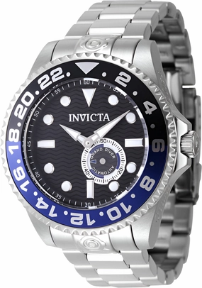 Invicta Men's Watch - Pro Diver Automatic Black and Silver Dial Steel Bracelet | 47295