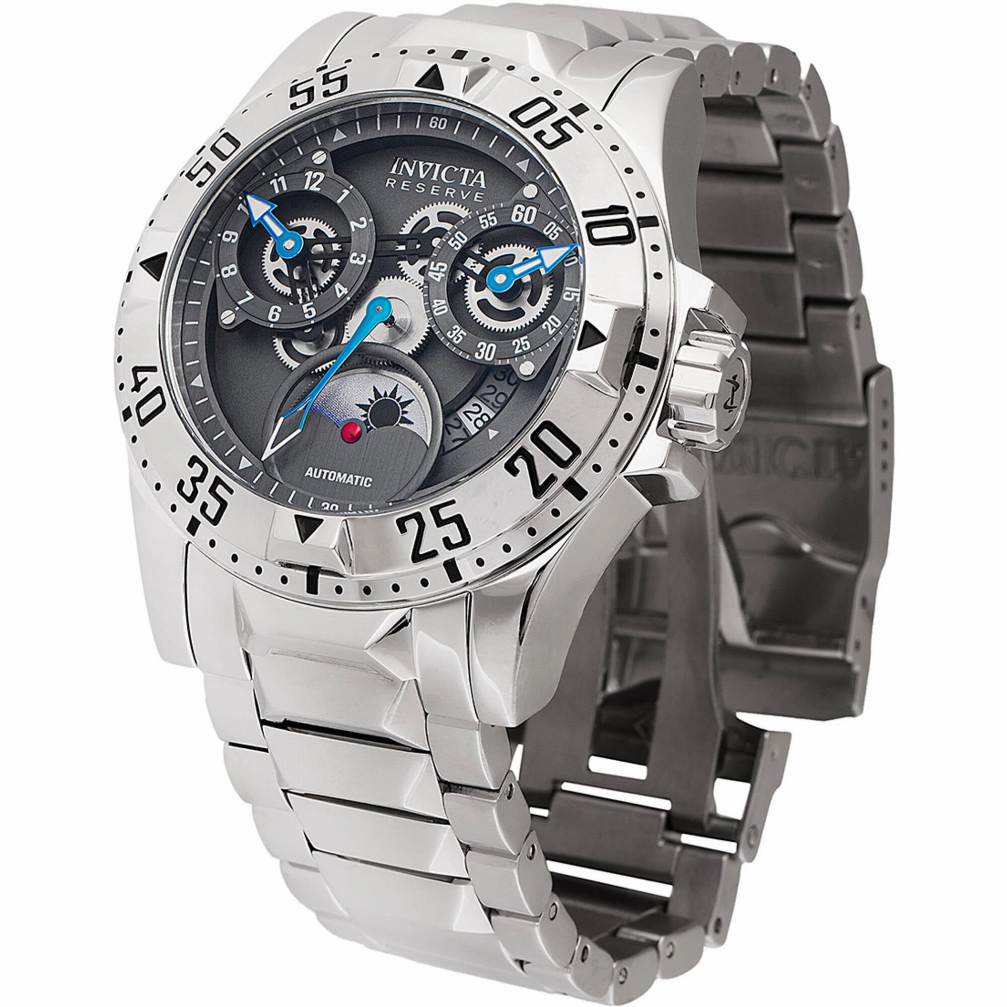 Invicta Men's Watch - Reserve Excursion Automatic Gunmetal Dial Bracelet | 47570
