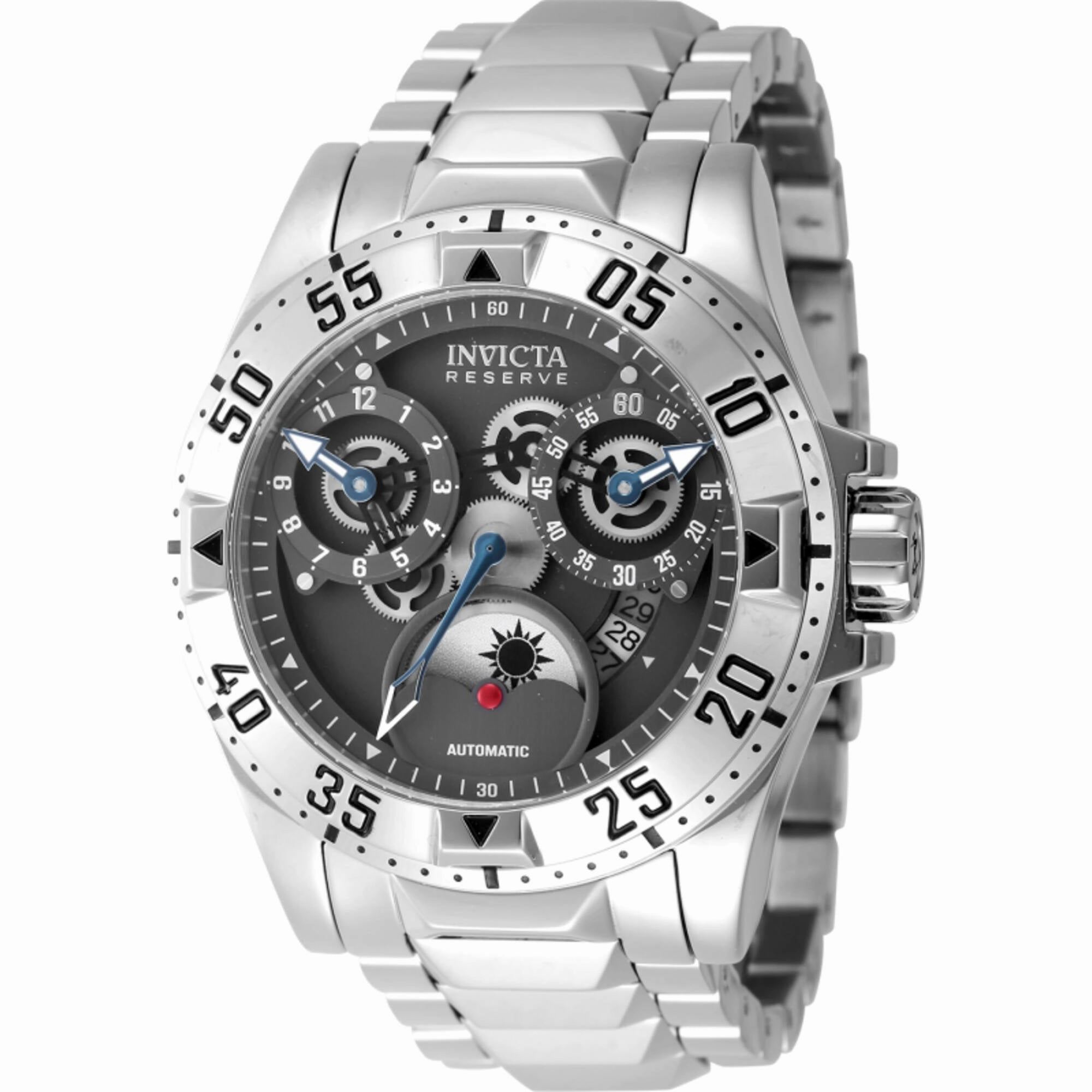 Invicta Men's Watch - Reserve Excursion Automatic Gunmetal Dial Bracelet | 47570