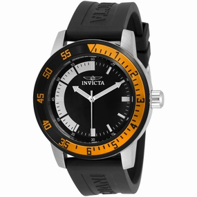 Invicta Men's Watch - Specialty Quartz White and Black Dial Silicone Strap | 34014