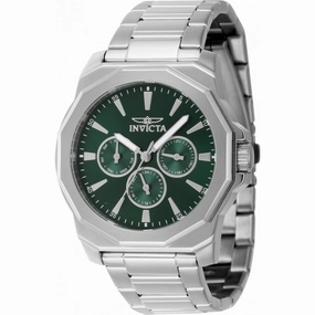 Invicta Men's Watch - Speedway Quartz Green Dial Stainless Steel Bracelet | 46844