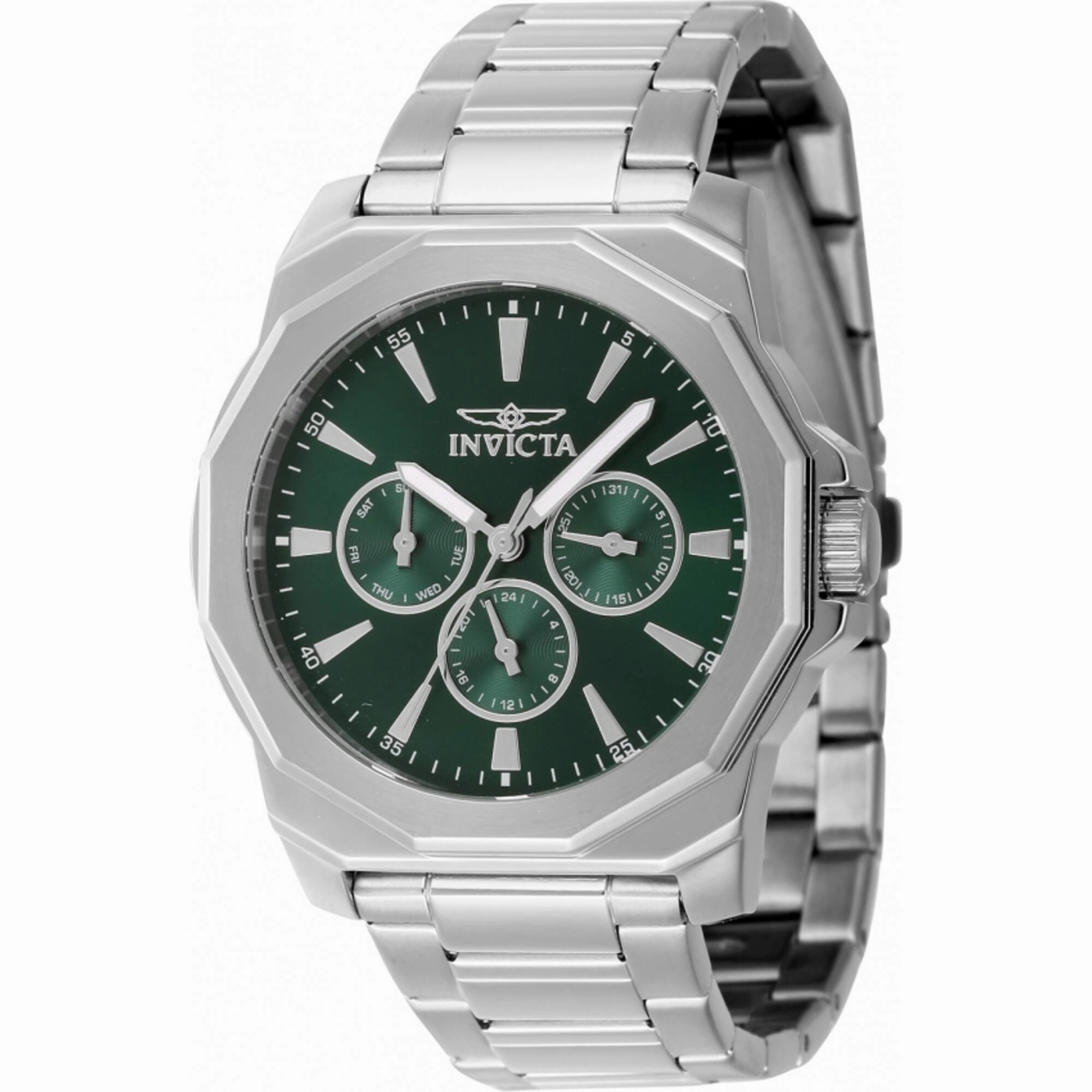 Invicta Men's Watch - Speedway Quartz Green Dial Stainless Steel Bracelet | 46844