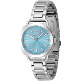 Invicta Women's Quartz Watch - Wildflower Light Blue Dial Silver Tone Bracelet | 47325