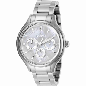 Invicta Women's Watch - Angel Quartz Silver Tone Oyster Dial Steel Bracelet | 28656