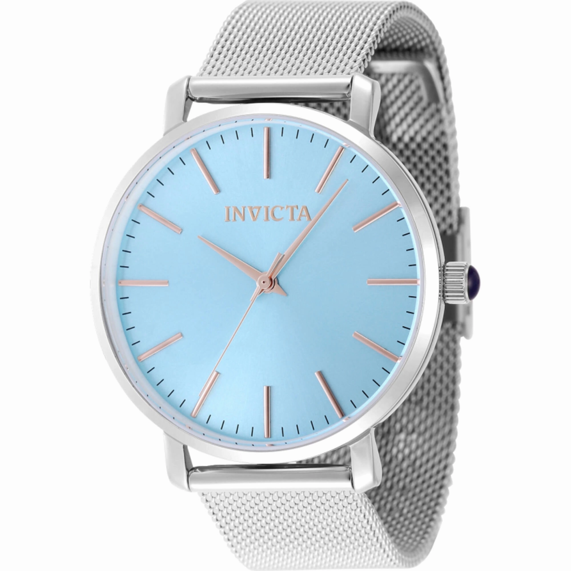 Invicta Women's Watch - Angel Quartz Tiffany Blue Dial Steel Mesh Bracelet | 48844