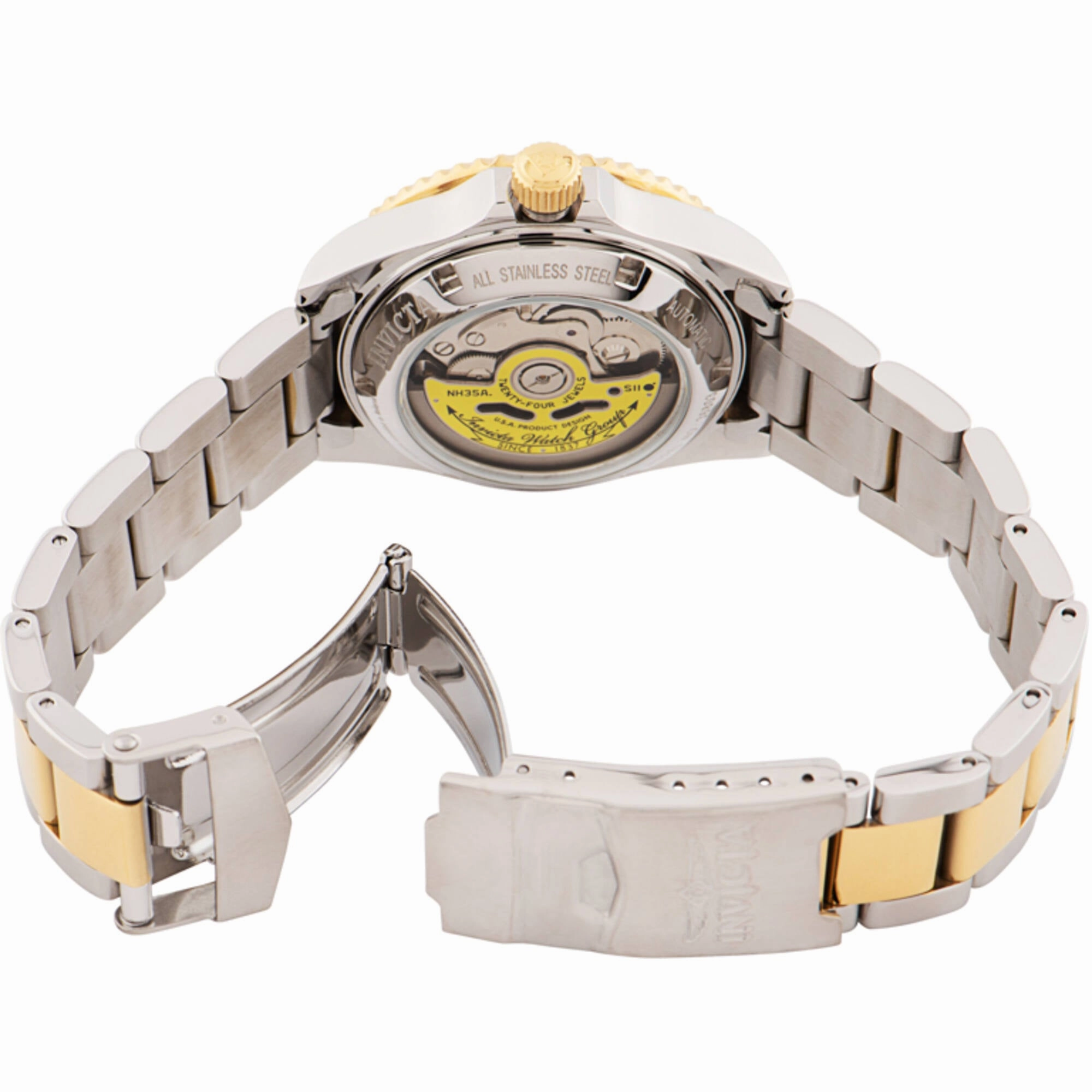 Invicta Women's Watch - Pro Diver Automatic Blue Dial Two Tone Steel Bracelet | 36803