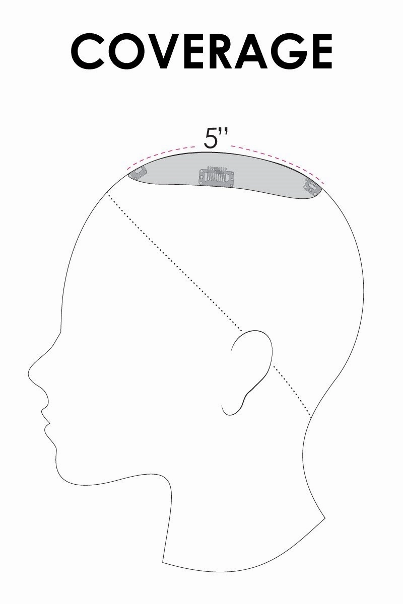 Jon Renau Toppers - EasiPart 8" (#742) - Remy Human Hair