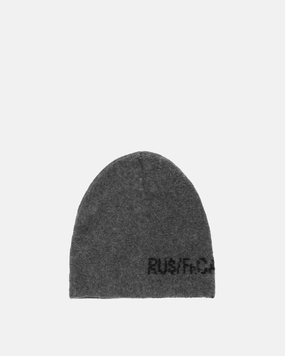 Knitted Logo Hat Grey