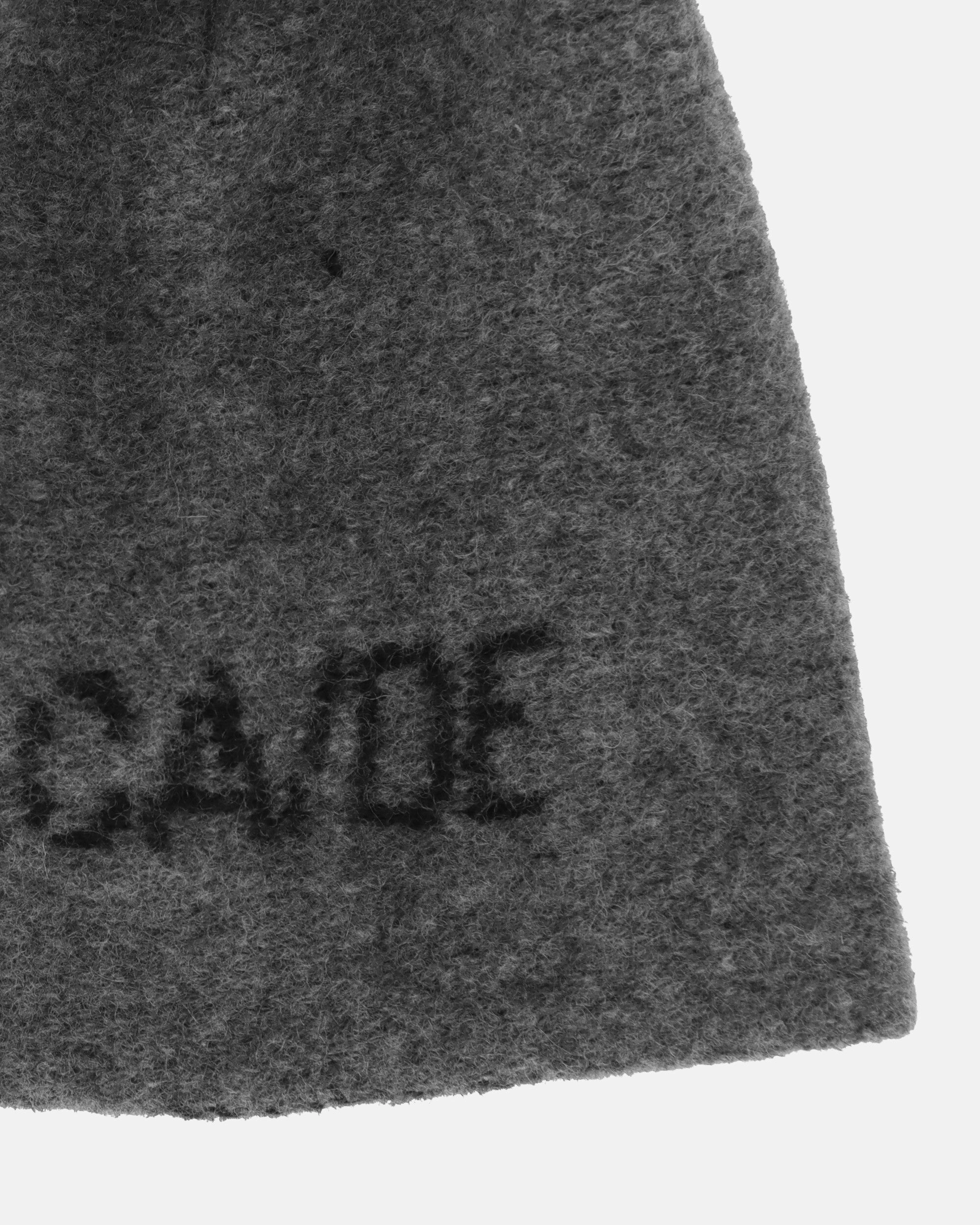 Knitted Logo Hat Grey