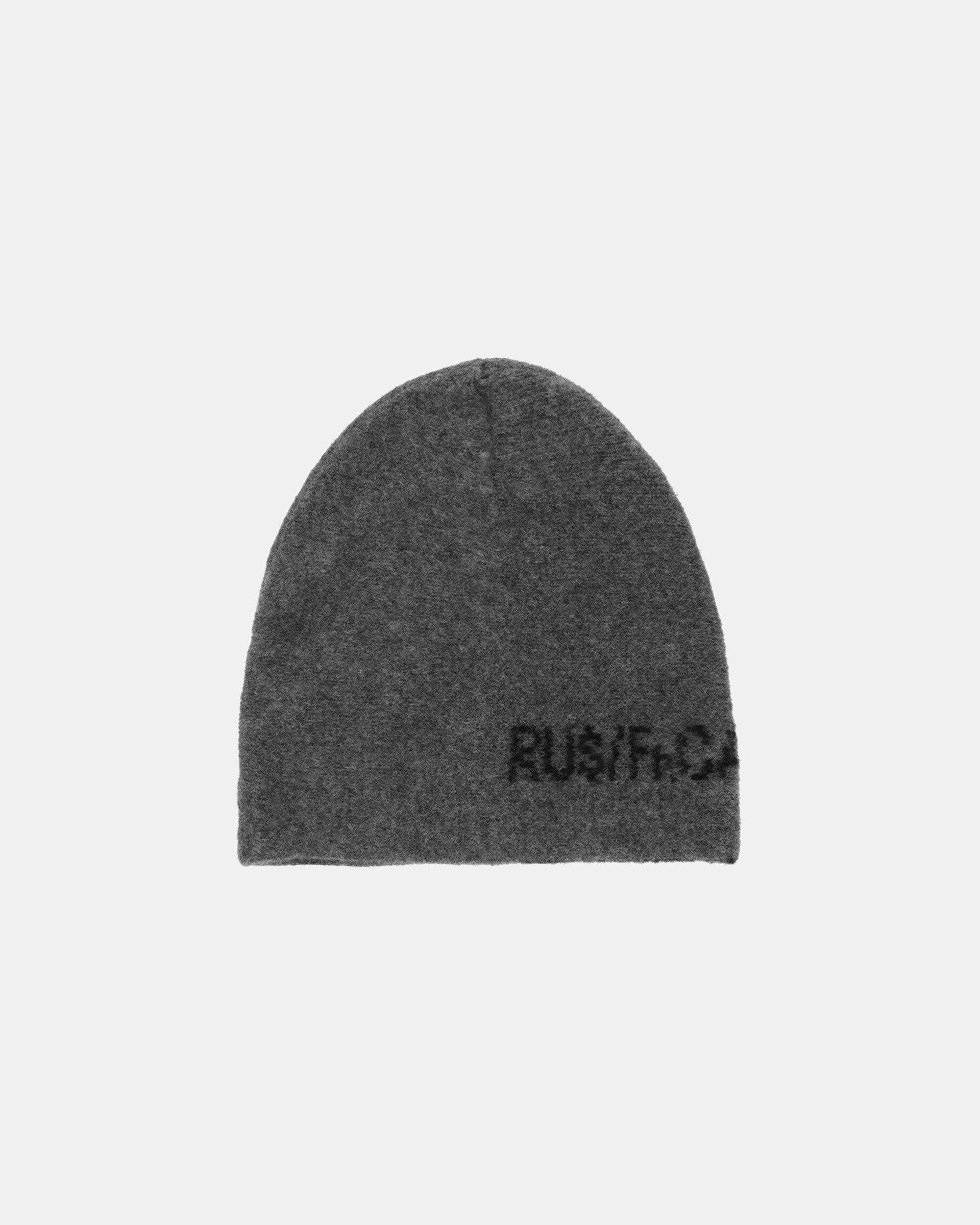 Knitted Logo Hat Grey