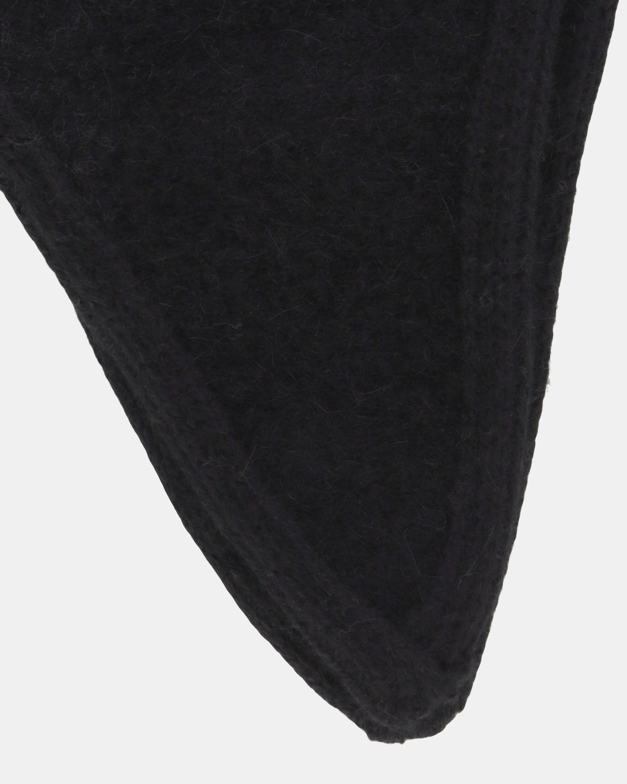 Knitted Logo Helmet Hat Black