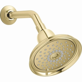 Kohler K-22167-PB Bancroft Vibrant Polished Brass 3-Spray Shower Head 2.5-GPM (9.5-LPM)