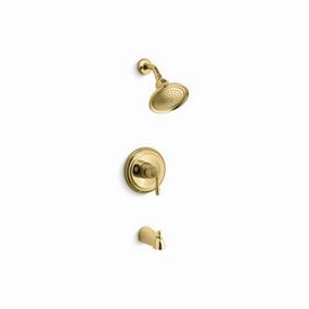 Kohler TS395-4S-PB Devonshire Vibrant Polished Brass 1-Handle Bathtub and Shower Faucet