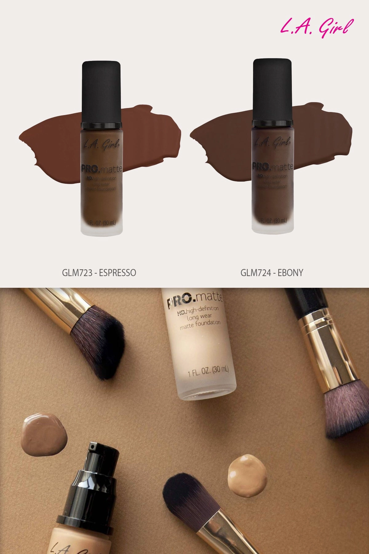 L.A GIRL PRO MATTE FOUNDATION 1oz