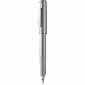 Lamy Fountain Pen - Aion Brushed Aluminium, Olive Silver, Extra Fine | L77OSEF