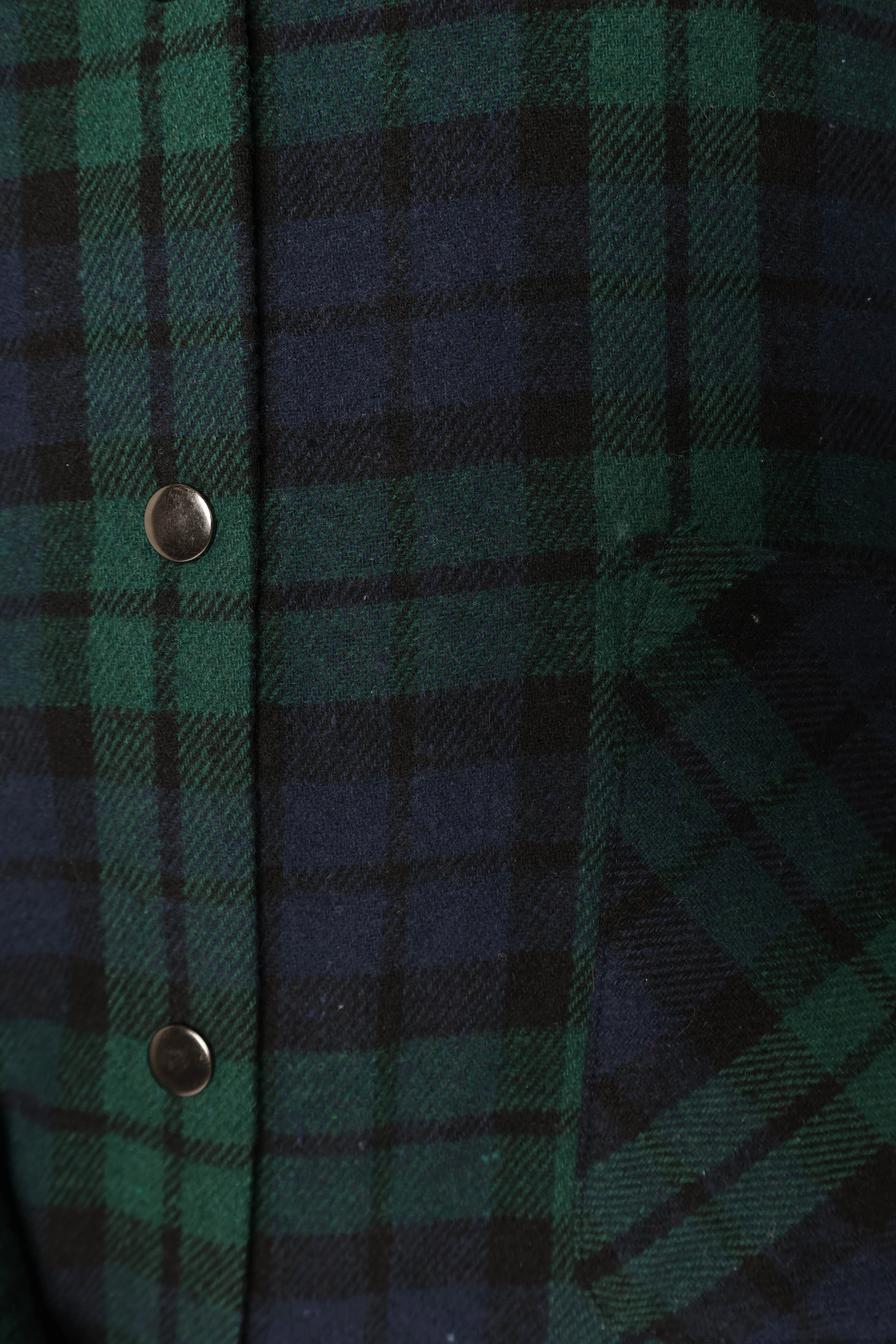 Lilith Plaid Shacket - Hunter Green