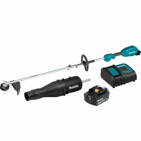 Makita XUX02SM1X3 18V LXT 13" Li-Ion String Trimmer/Blower Attachment Combo Kit