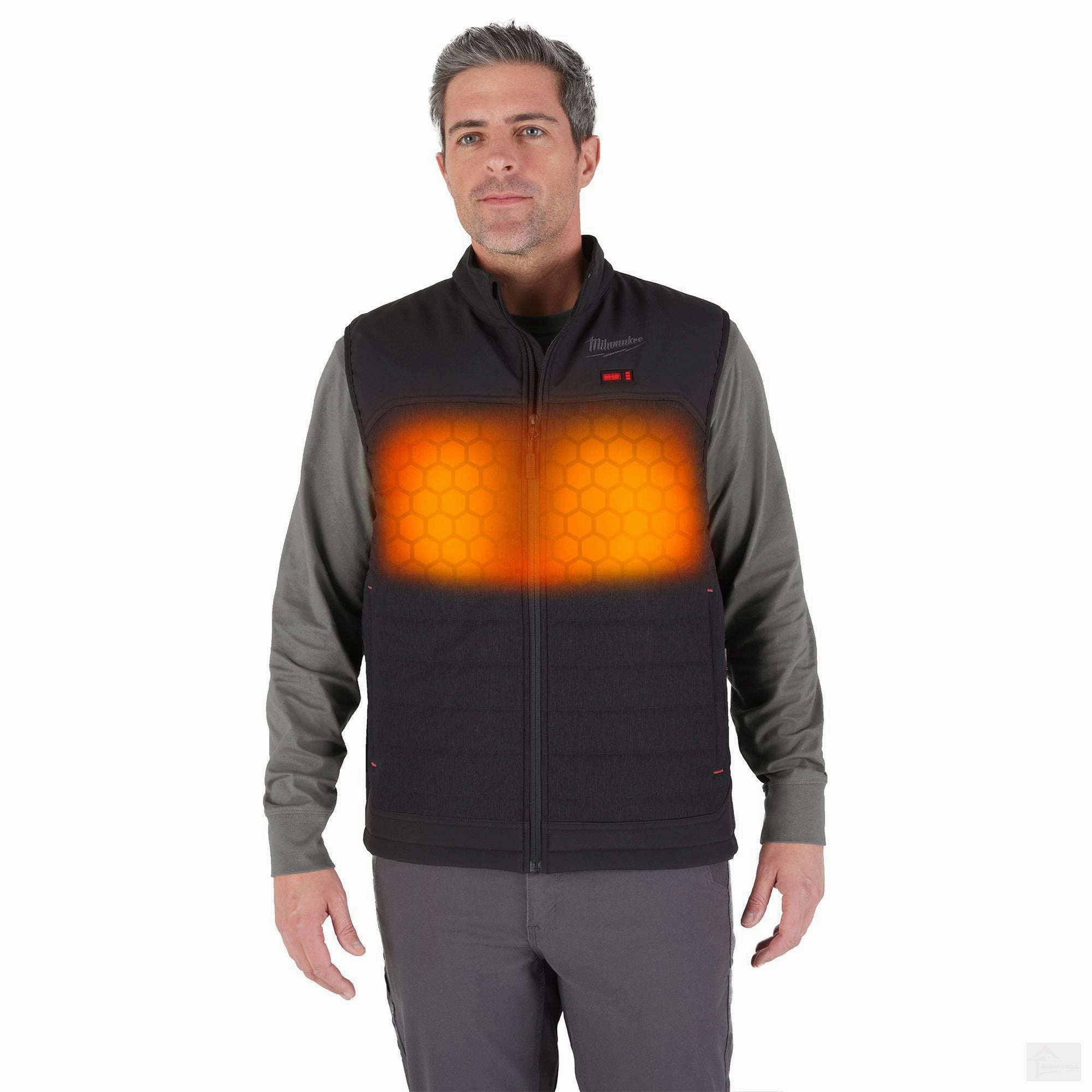 Milwaukee Men's M12 AXIS Black Heated Vest Kit (M300B-21)