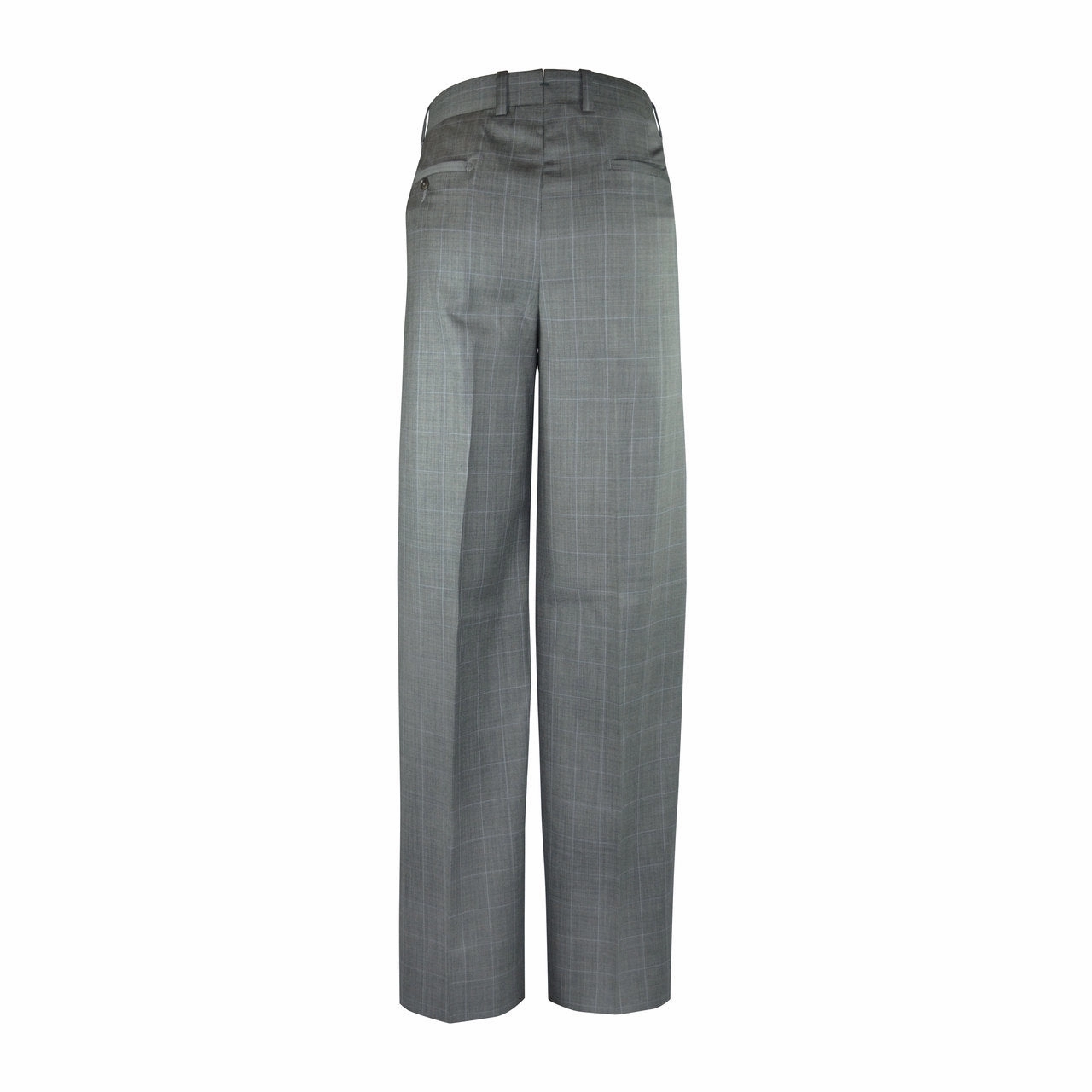 Newport Pleated Front Trouser - Grey Windowpane