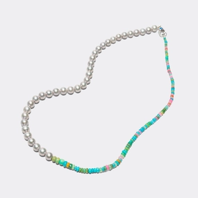 Oral Pearl Necklace - Multi/925 Silver