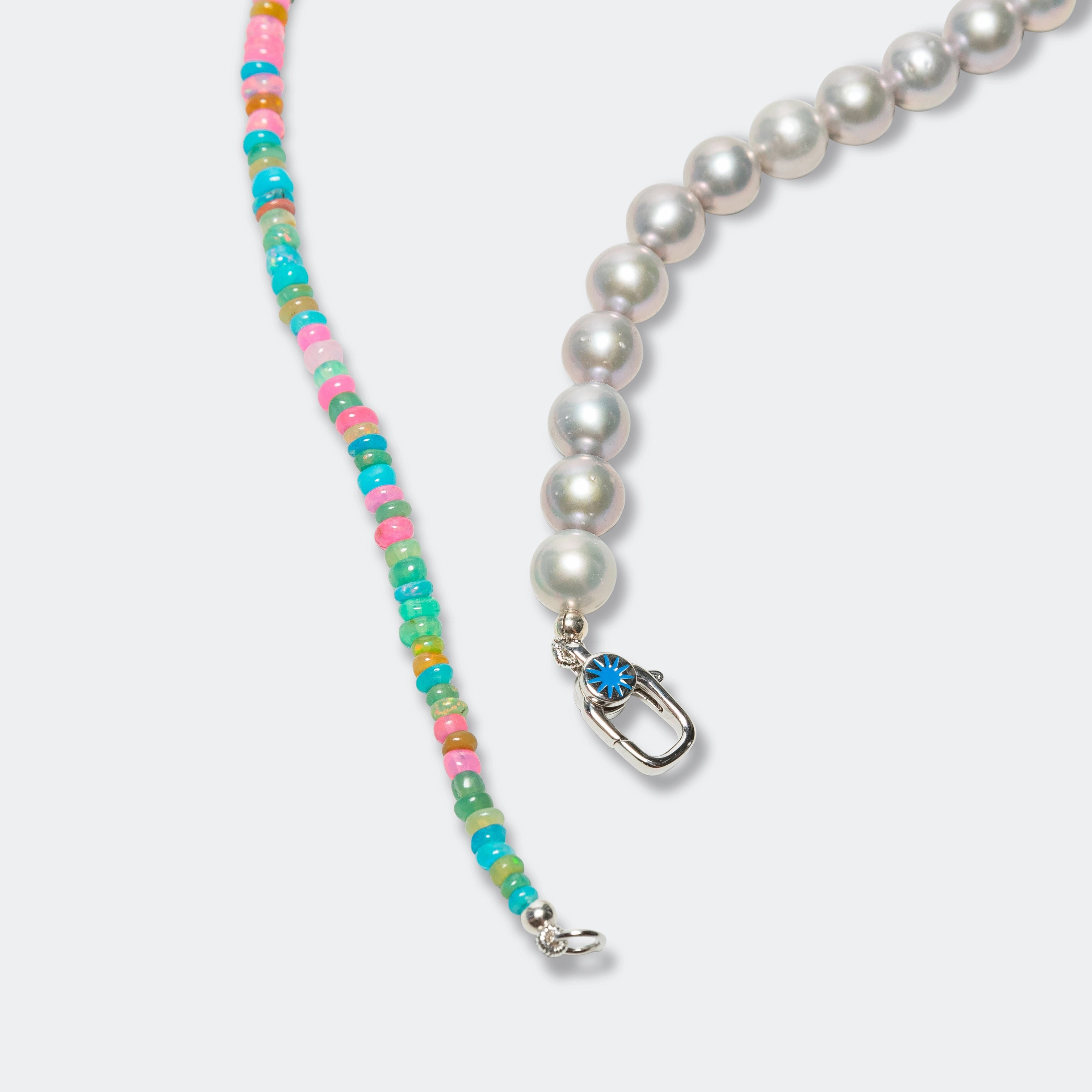 Oral Pearl Necklace - Multi/925 Silver