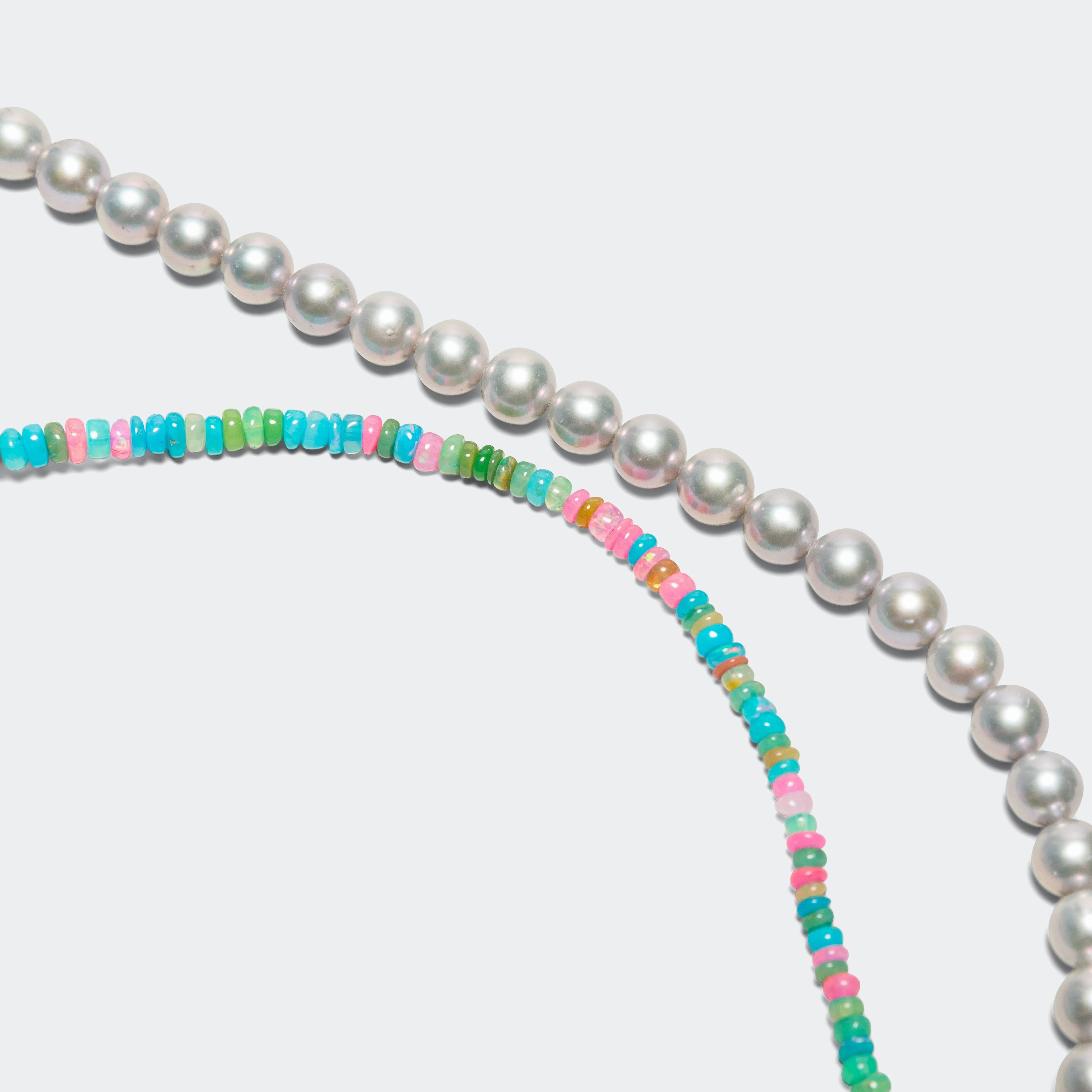 Oral Pearl Necklace - Multi/925 Silver
