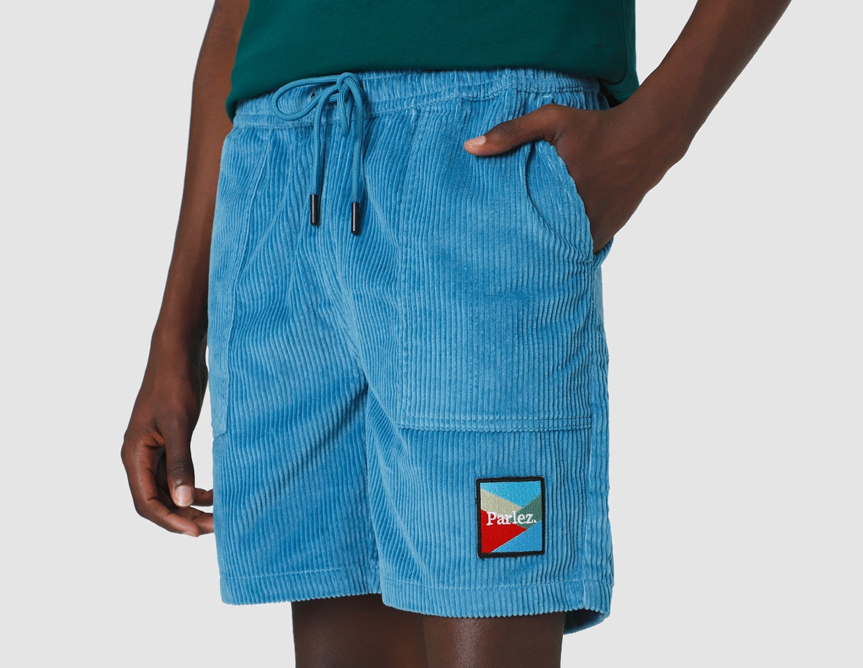 Parlez Campbell Cord Shorts / Dusty Blue