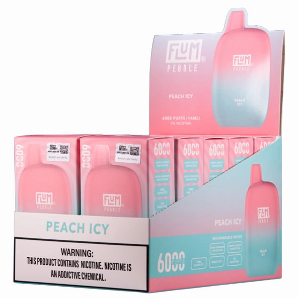 Peach Icy FLUM Pebble