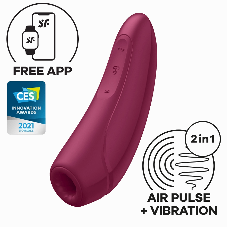 Satisfyer - Curvy 1  App-Controlled Clitoral Air Stimulator Vibrator