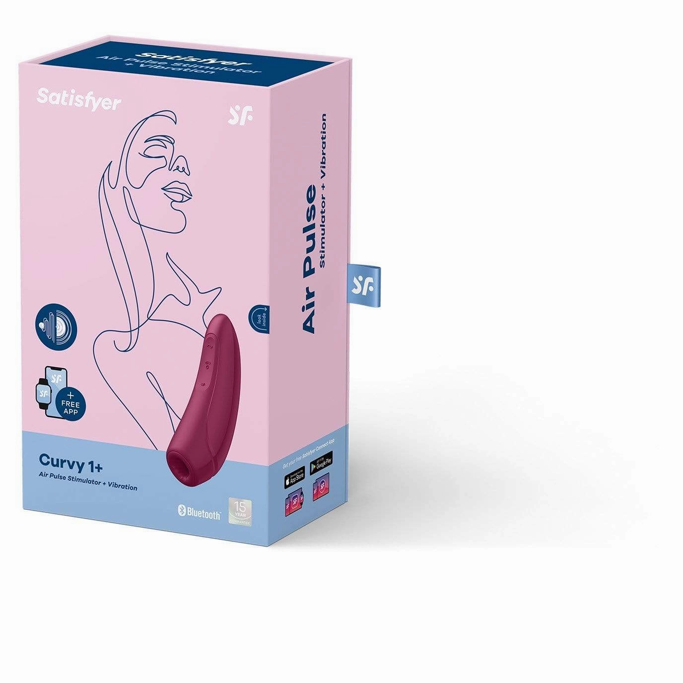 Satisfyer - Curvy 1  App-Controlled Clitoral Air Stimulator Vibrator